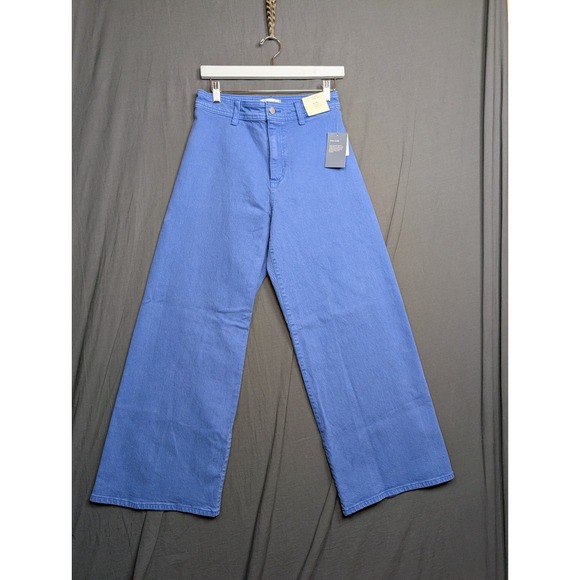 Universal Thread Denim - Universal Thread Women's Size 6 Blue Denim High Waist Wide Leg Stretch